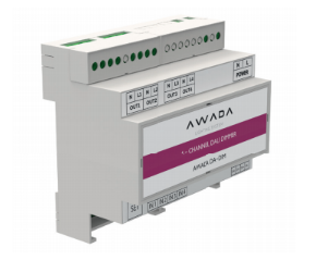 Диммер AWADA 4-х канальный DALI 4х300 Вт на DIN-рейку